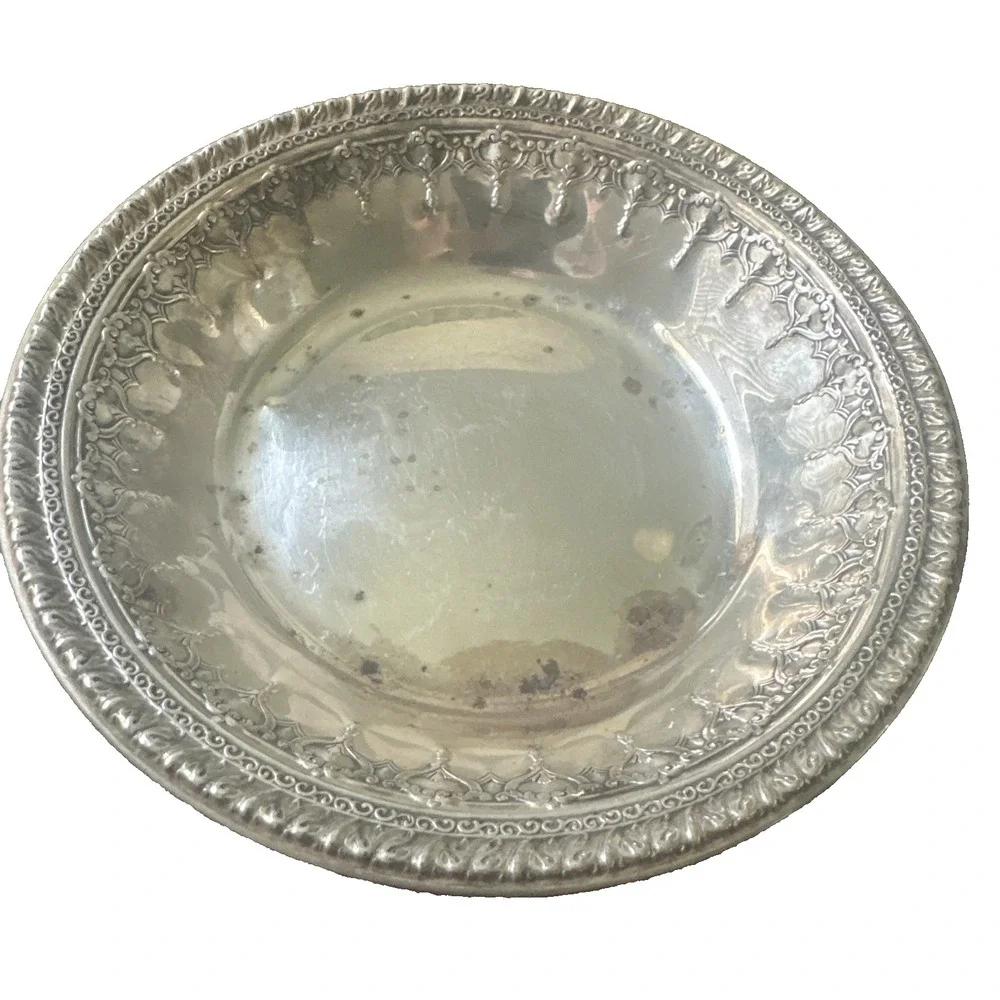 Vintage Reed And Barton Silver Plated Bowl Model #1202 Rivera Pattern